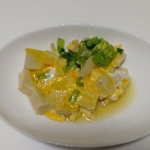 【簡単】高野豆腐と卵の中華煮